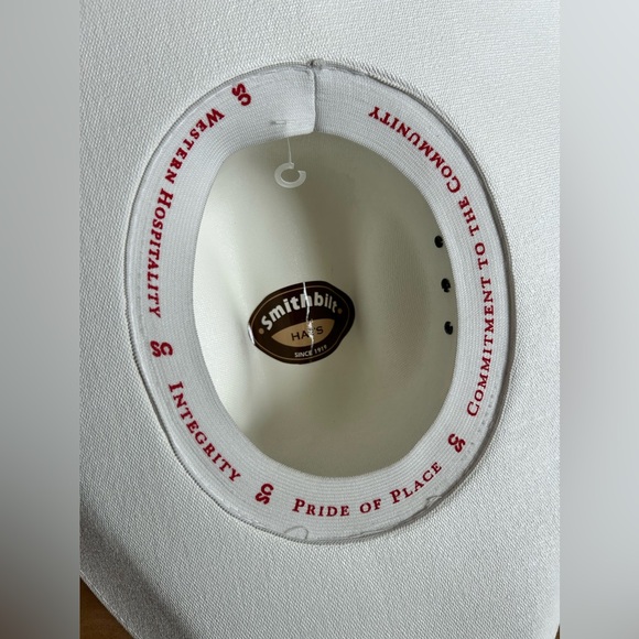 Smithbilt Calgary Stampede White Hat Cowboy Hat - Picture 4 of 6
